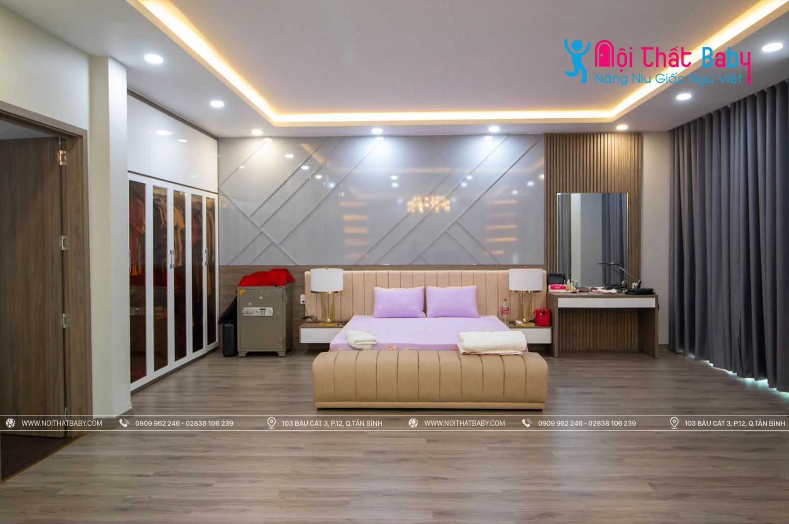 Hình ảnh công trình thực tế nội thất nguyên căn nhà chị Oanh Quận Tân Bình